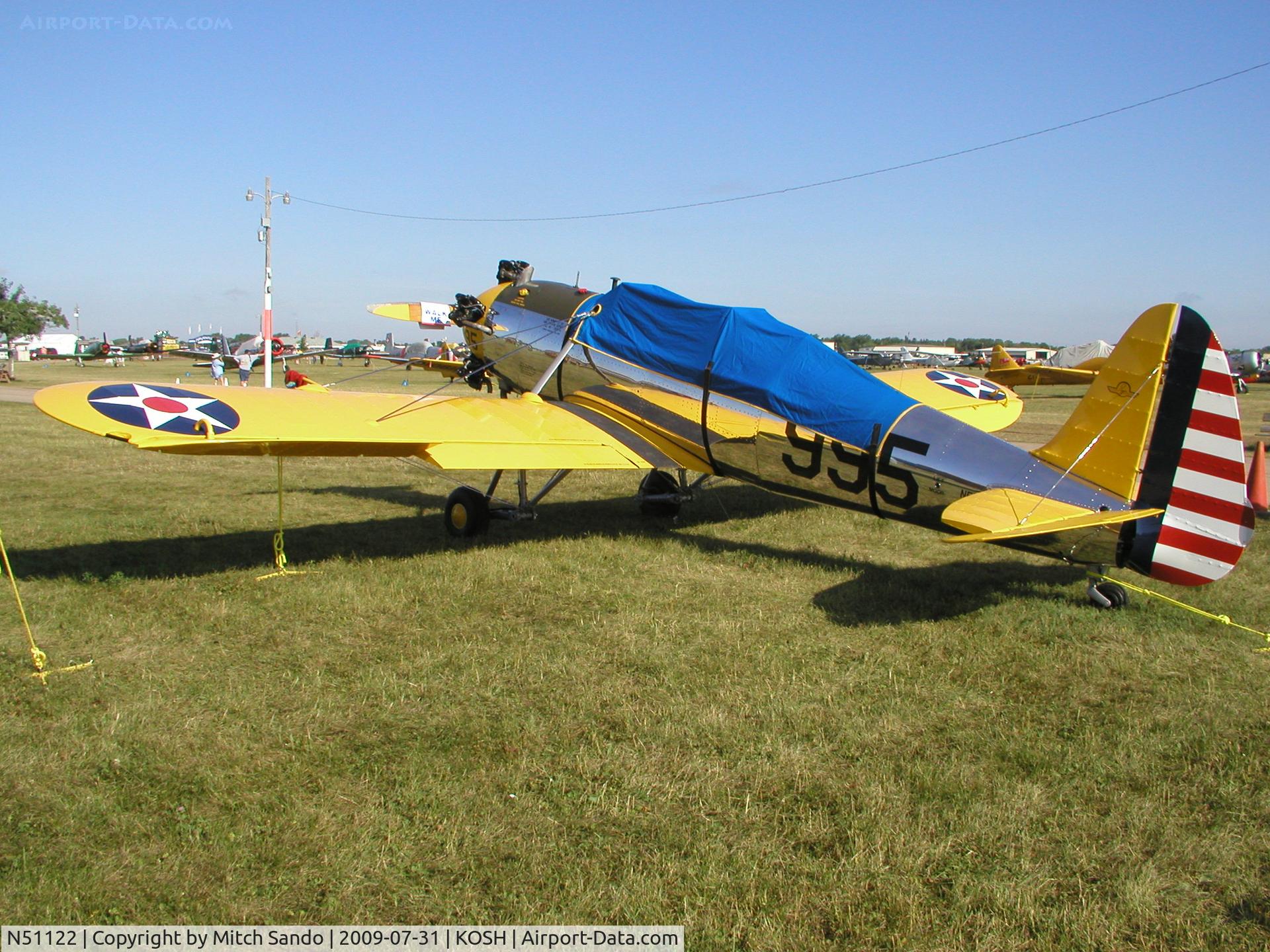 N51122, 1942 Ryan Aeronautical ST3KR C/N 2204, EAA AirVenture 2009.