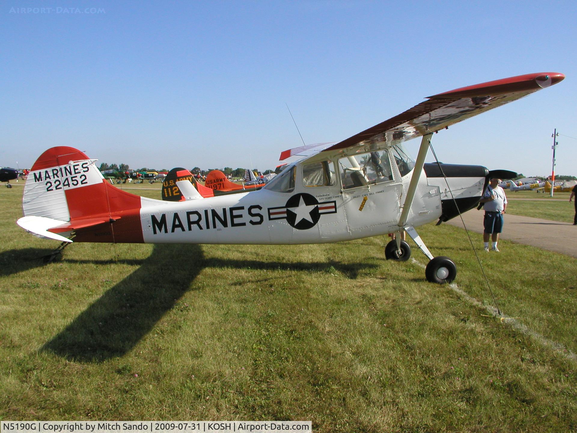 N5190G, 1951 Cessna 305A C/N 22452, EAA AirVenture 2009.