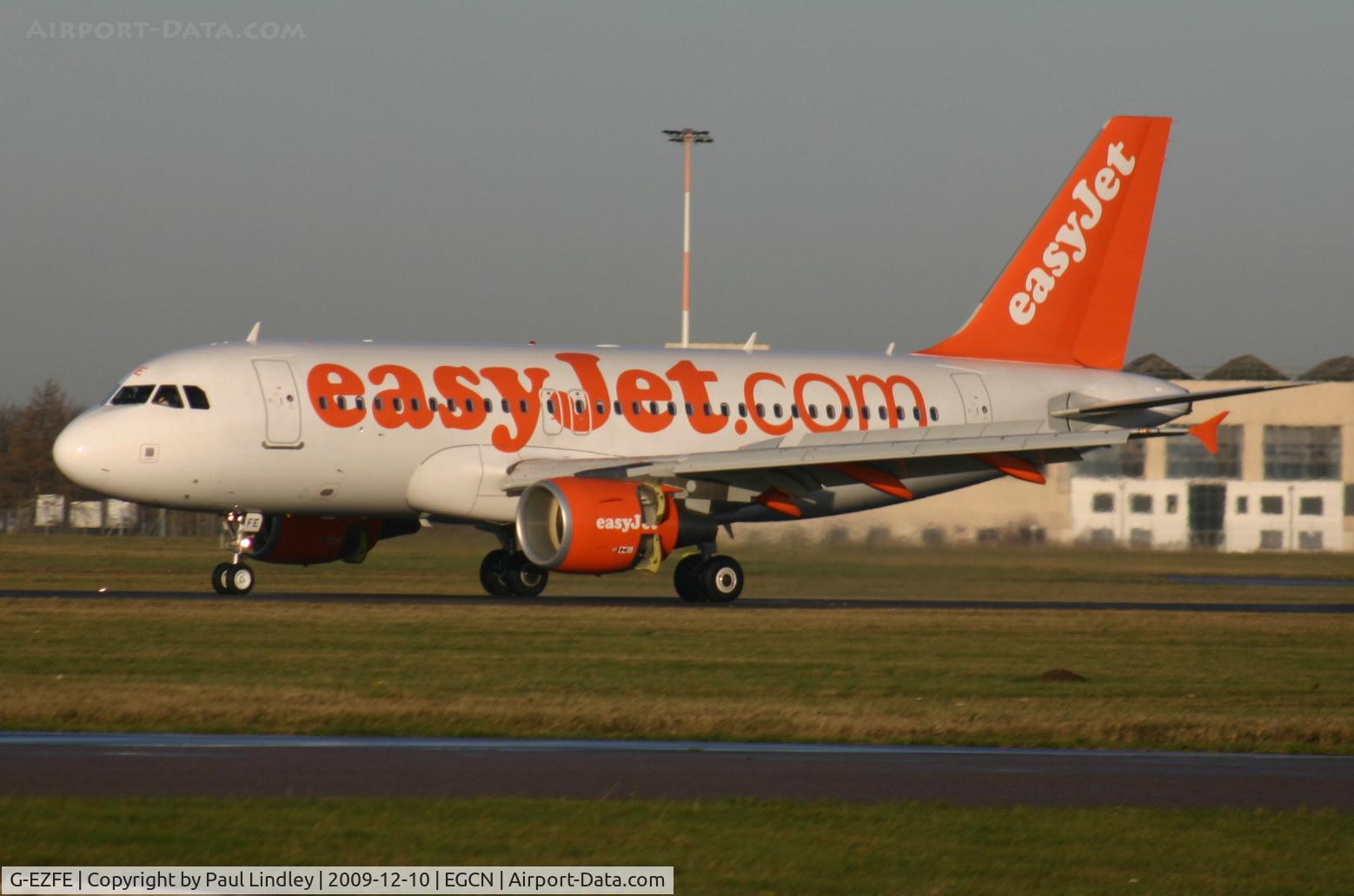 G-EZFE, 2009 Airbus A319-111 C/N 3824, The launch of Easyjet services from Doncaster
