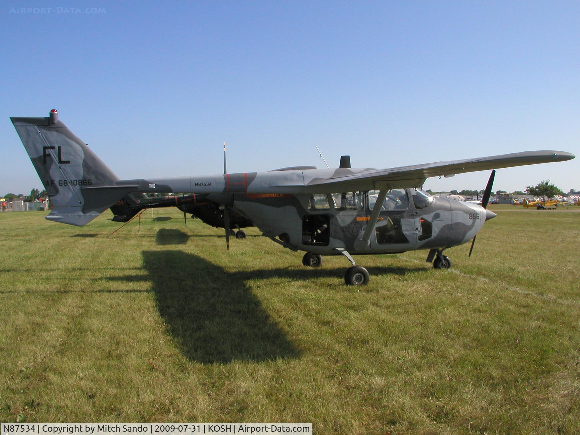N87534, 1968 Cessna M337B (O-2A) Super Skymaster C/N 337M-0231 (68-10866), EAA AirVenture 2009.