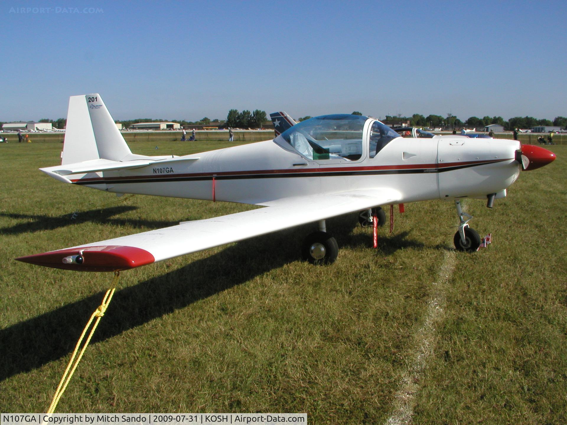 N107GA, 1992 Slingsby T-67C Firefly C/N 2079, EAA AirVenture 2009.