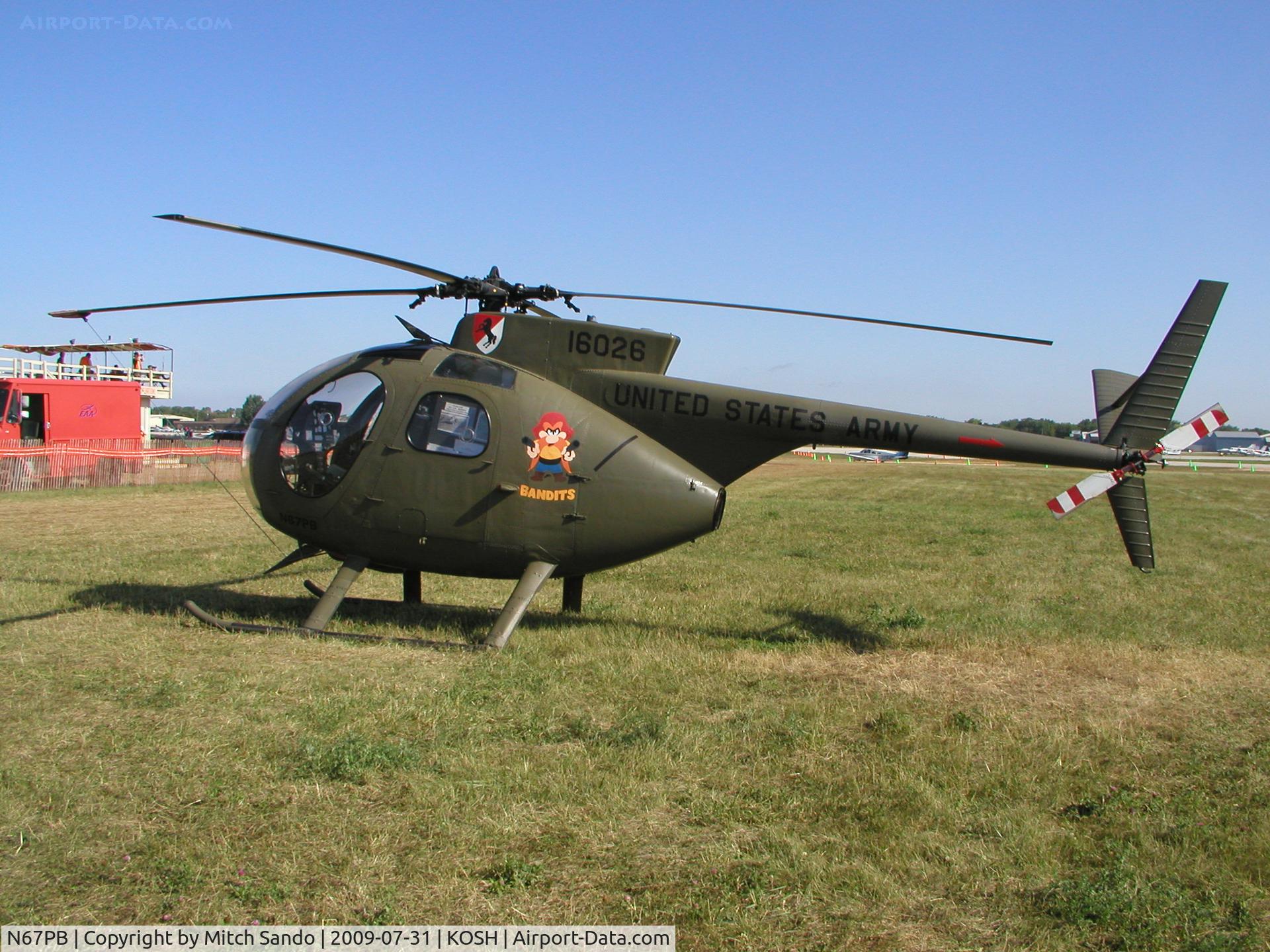 N67PB, 1968 Hughes OH-6A Cayuse C/N 480411, EAA AirVenture 2009.