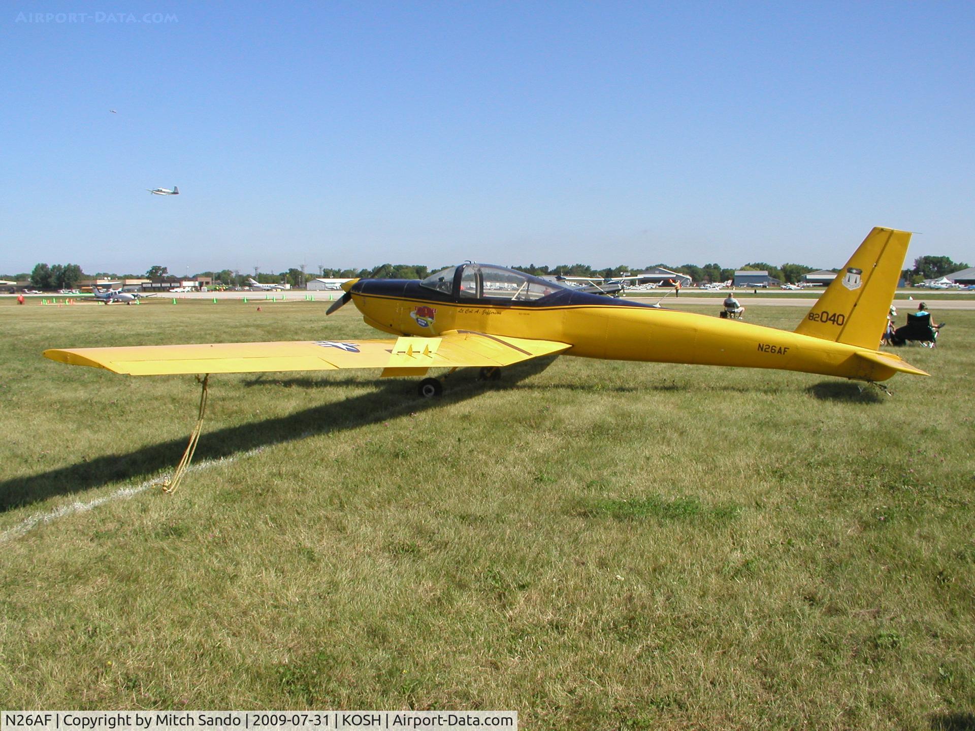 N26AF, 1983 Schweizer SGM2-37 C/N 6, EAA AirVenture 2009.