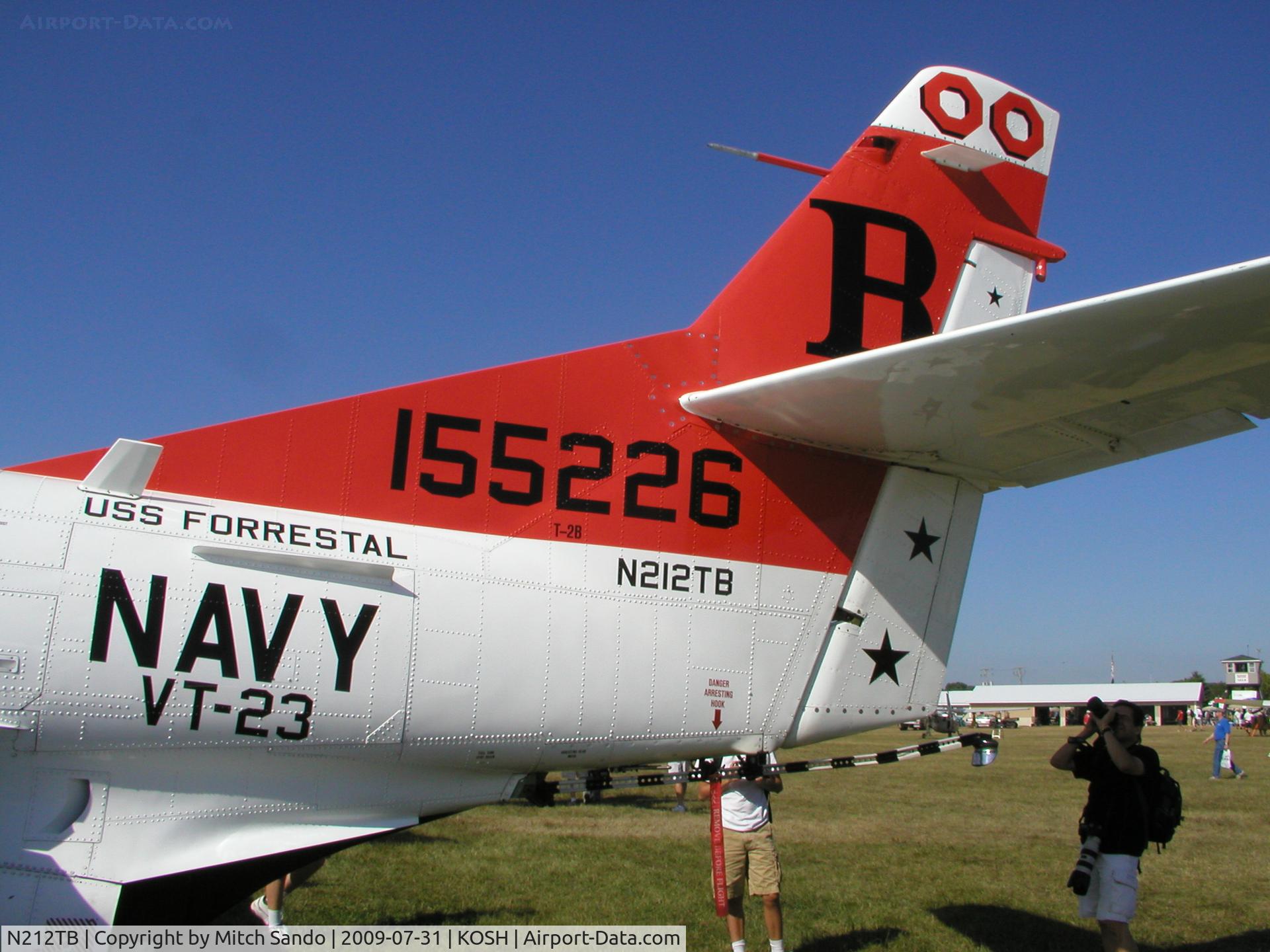 N212TB, 1968 Rockwell T-2B Buckeye C/N 310-21, EAA AirVenture 2009.