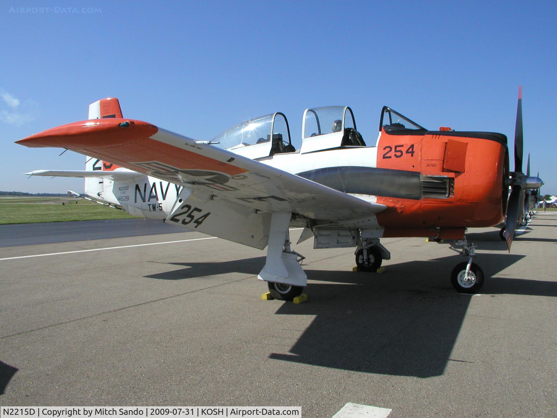N2215D, 1957 North American T-28C Trojan C/N 252-44 (146281), EAA AirVenture 2009.