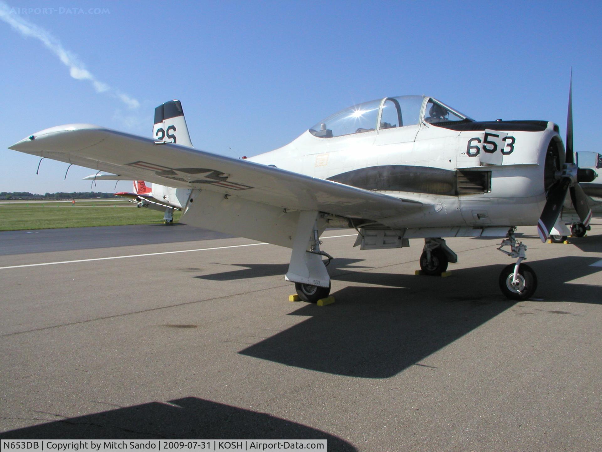 N653DB, 1957 North American T-28C Trojan Trojan C/N 226-230, EAA AirVenture 2009.