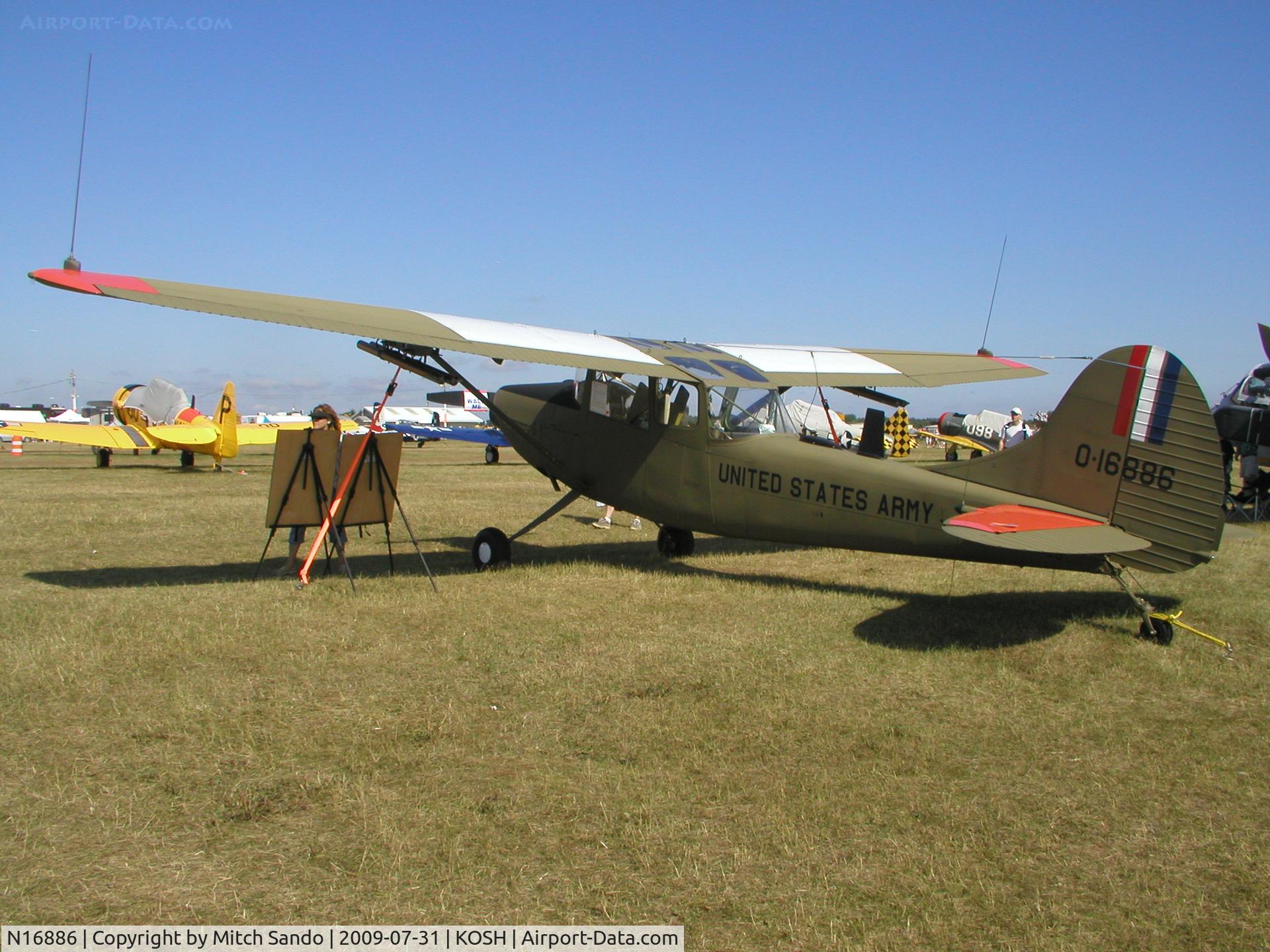 N16886, 1951 Cessna O-1G Bird Dog C/N 22706, EAA AirVenture 2009.