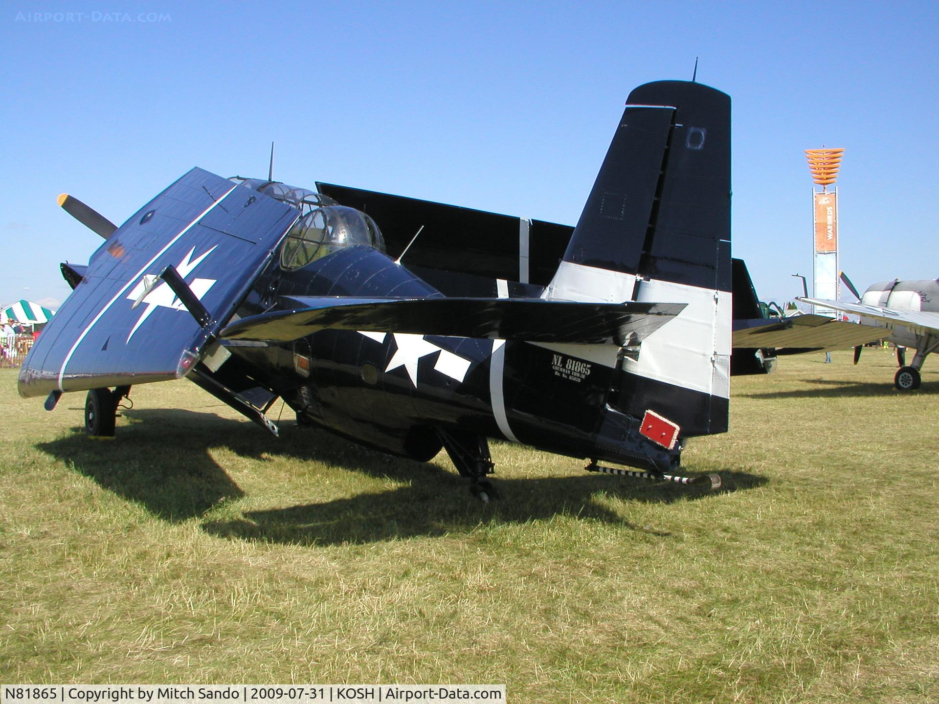 N81865, 1945 Grumman TBM-3E Avenger C/N 5632, EAA AirVenture 2009.