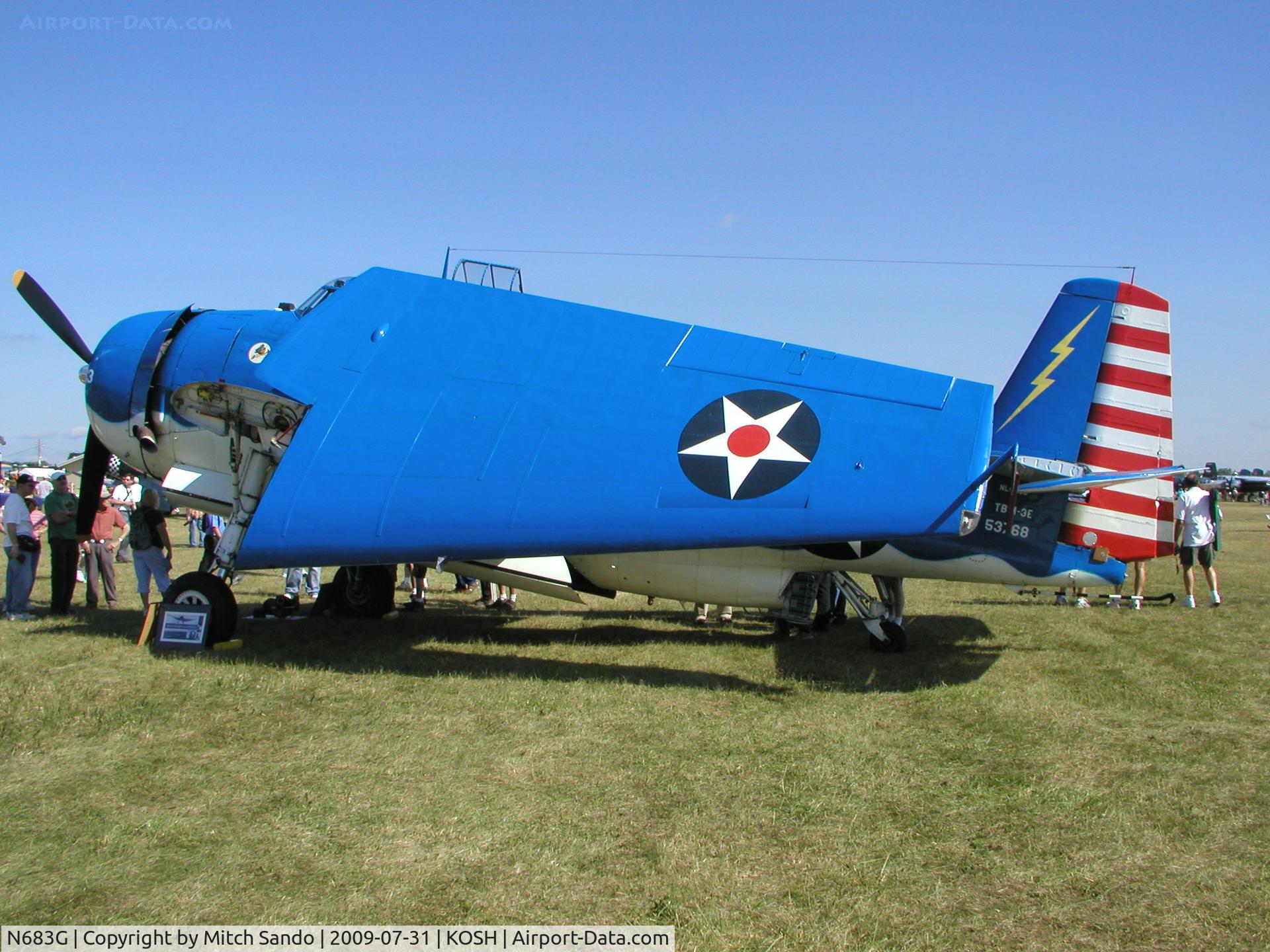 N683G, 1943 Grumman TBM-3E Avenger C/N 53768, EAA AirVenture 2009.