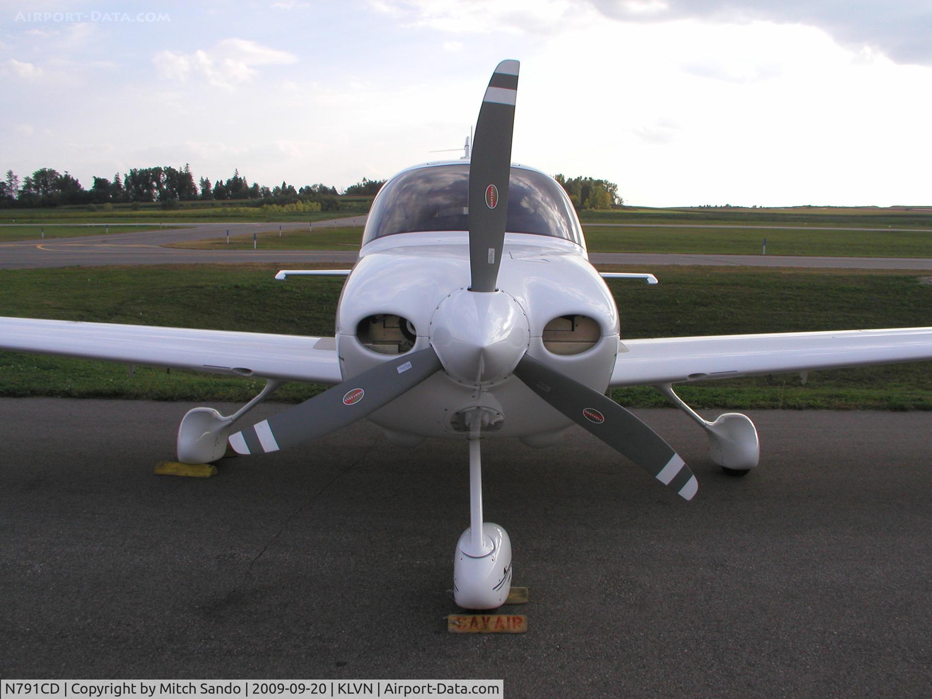 N791CD, Cirrus SR20 C/N 1424, Parked on the ramp at Airlake.