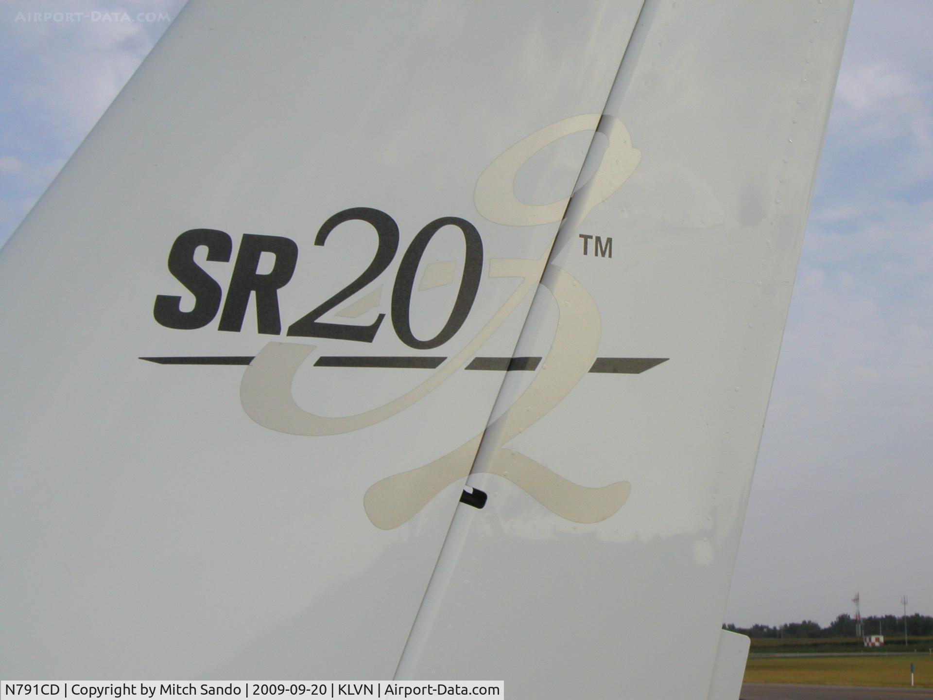 N791CD, Cirrus SR20 C/N 1424, Parked on the ramp at Airlake.