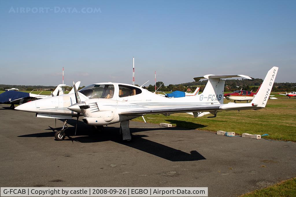 G-FCAB, 2005 Diamond DA-42 Twin Star C/N 42.060, seen @ Wolverhampton
