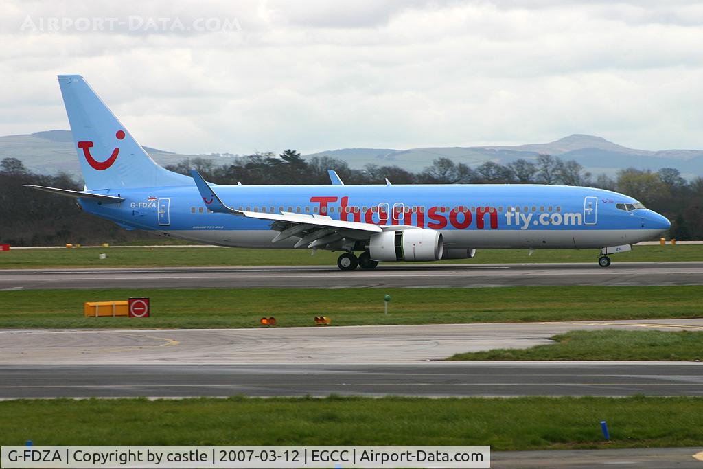 G-FDZA, 2007 Boeing 737-8K5 C/N 35134, seen @ Manchester