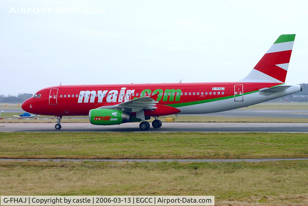 G-FHAJ, 1993 Airbus A320-231 C/N 444, seen @ Manchester