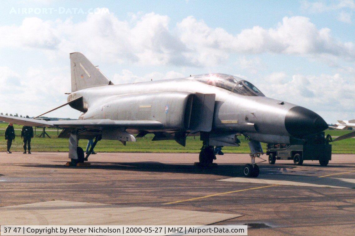 37 47, 1972 McDonnell Douglas F-4F Phantom II C/N 4464, F-4F Phantom of JG-72 on display at the Mildenhall Air Fete of 2000.