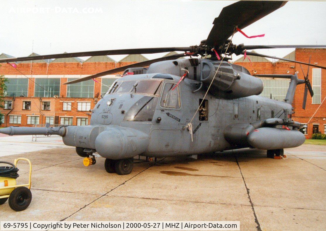 69-5795, 1969 Sikorsky MH-53J Pave Low III C/N 65-250, Pave Low III MH-53M of 21st Special Operations Squadron/352nd Special Operations Group in the static park at the Mildenhall Air Fete of 2000.