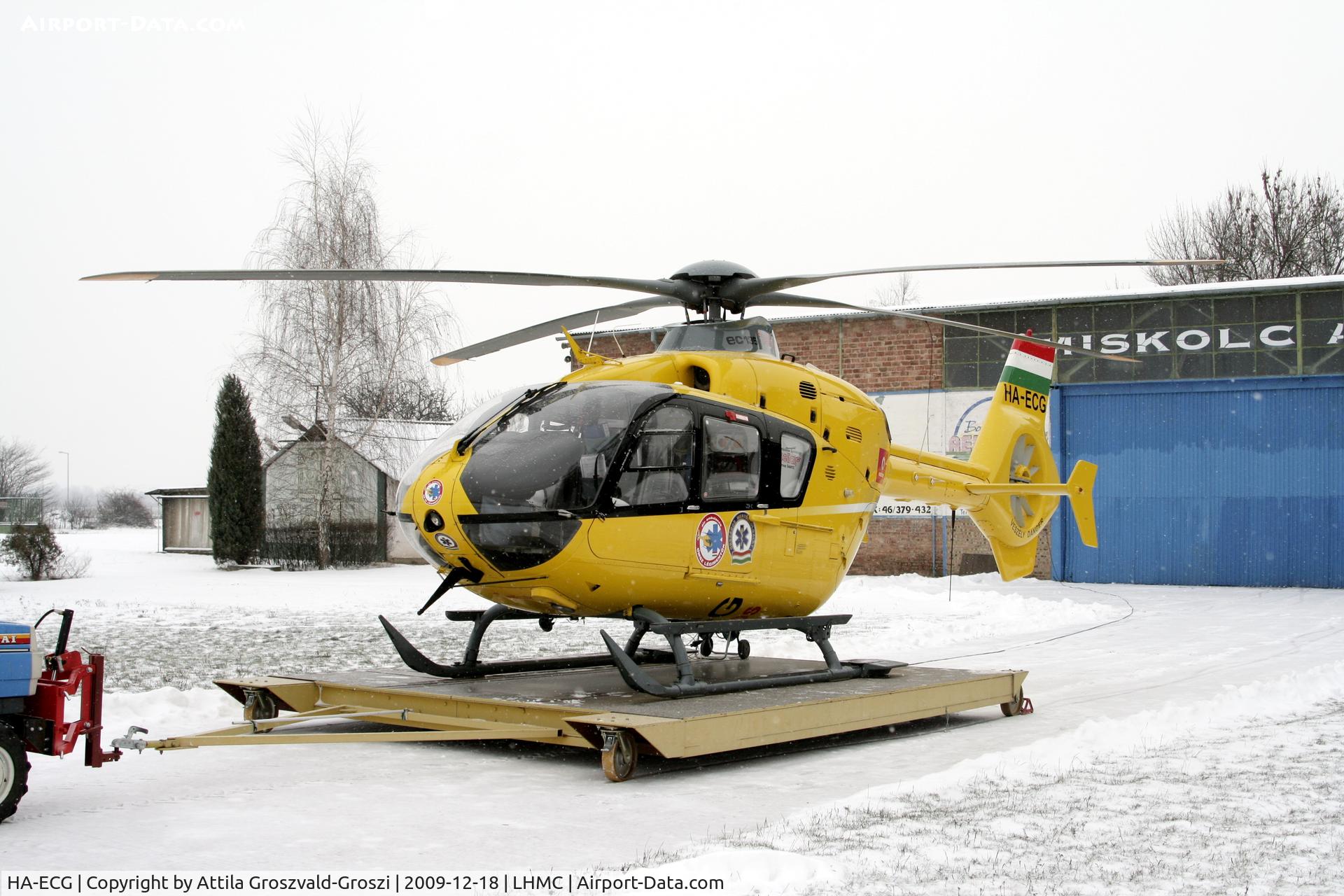HA-ECG, 2005 Eurocopter EC-135T-2 C/N 0387, Miskolc Airport - Hungary