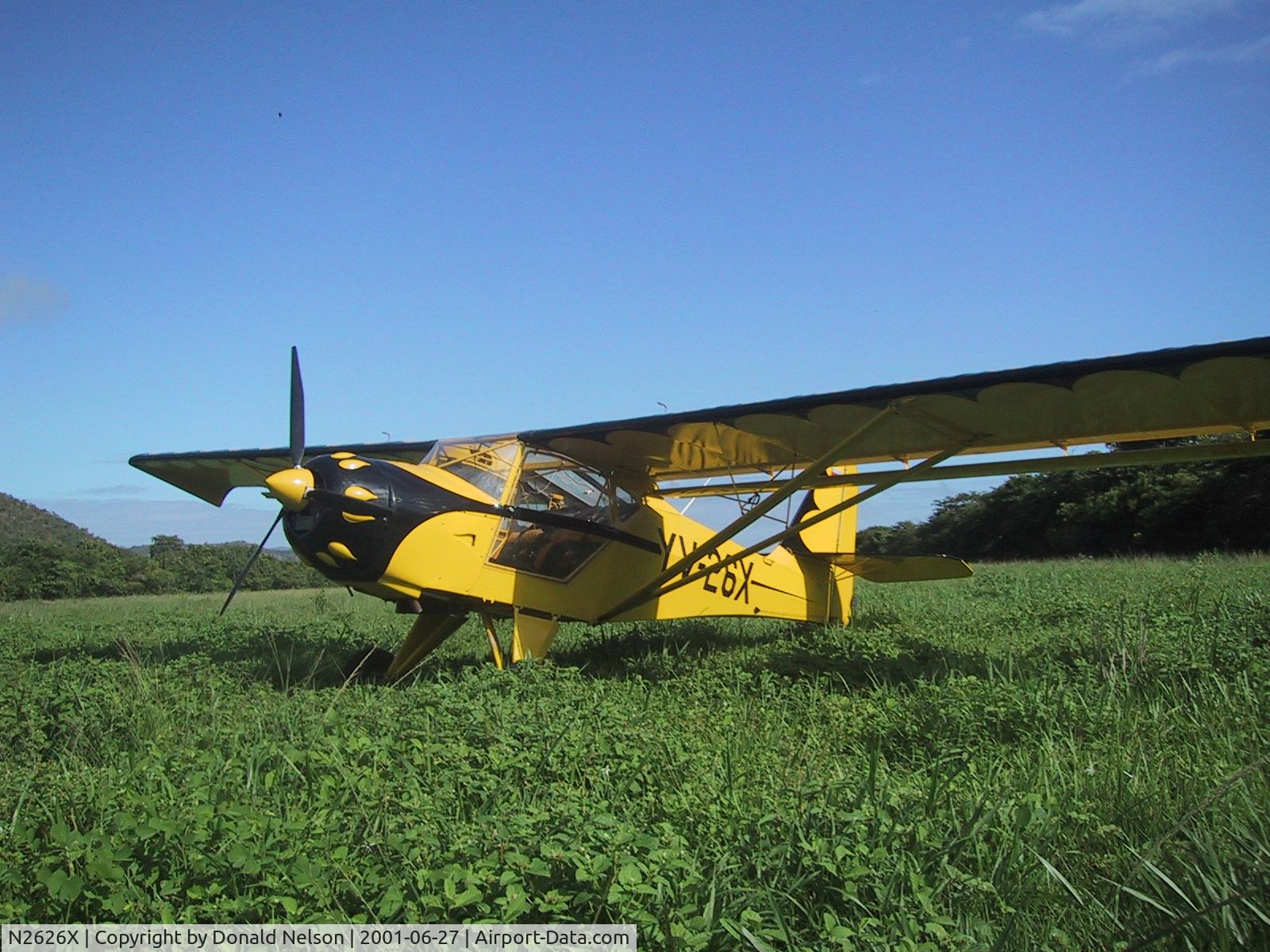 N2626X, 1997 Skystar Kitfox Model 4 C/N JCU-110, YV26X (now N2626X) off airport in the Venezuelan Llanos
