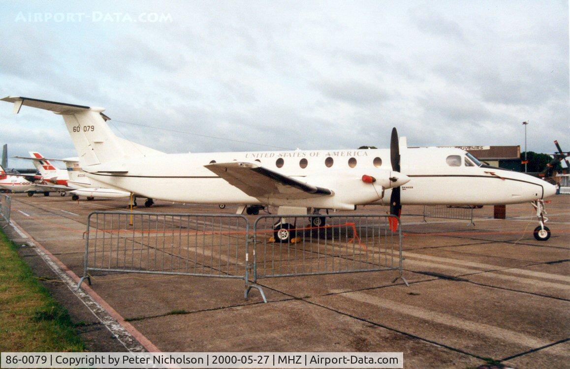 86-0079, 1986 Raytheon C-12J C/N UD-002, C-12J of US European Command on display at the Mildenhall Air Fete of 2000.