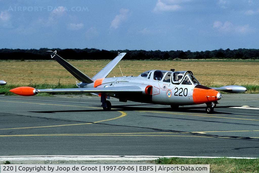 220, Fouga CM-170R Magister C/N 299, The first and the last time I saw the Irish display team flying teir Magisters was at the Florennes open house in 1997.