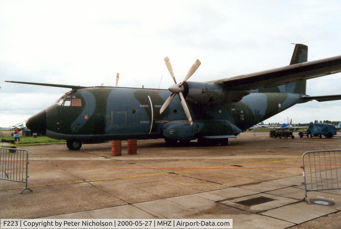 F223, 1985 Transall C-160NG C/N 223, C.160NG Transall of ET-64 on display at the Mildenhall Air Fete of 2000.