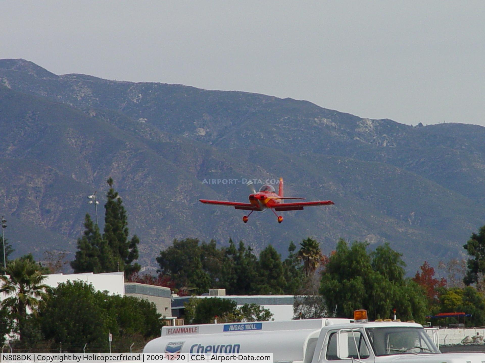 N808DK, Vans RV-8 C/N 81052, On final to runway 24 after formation flying practice