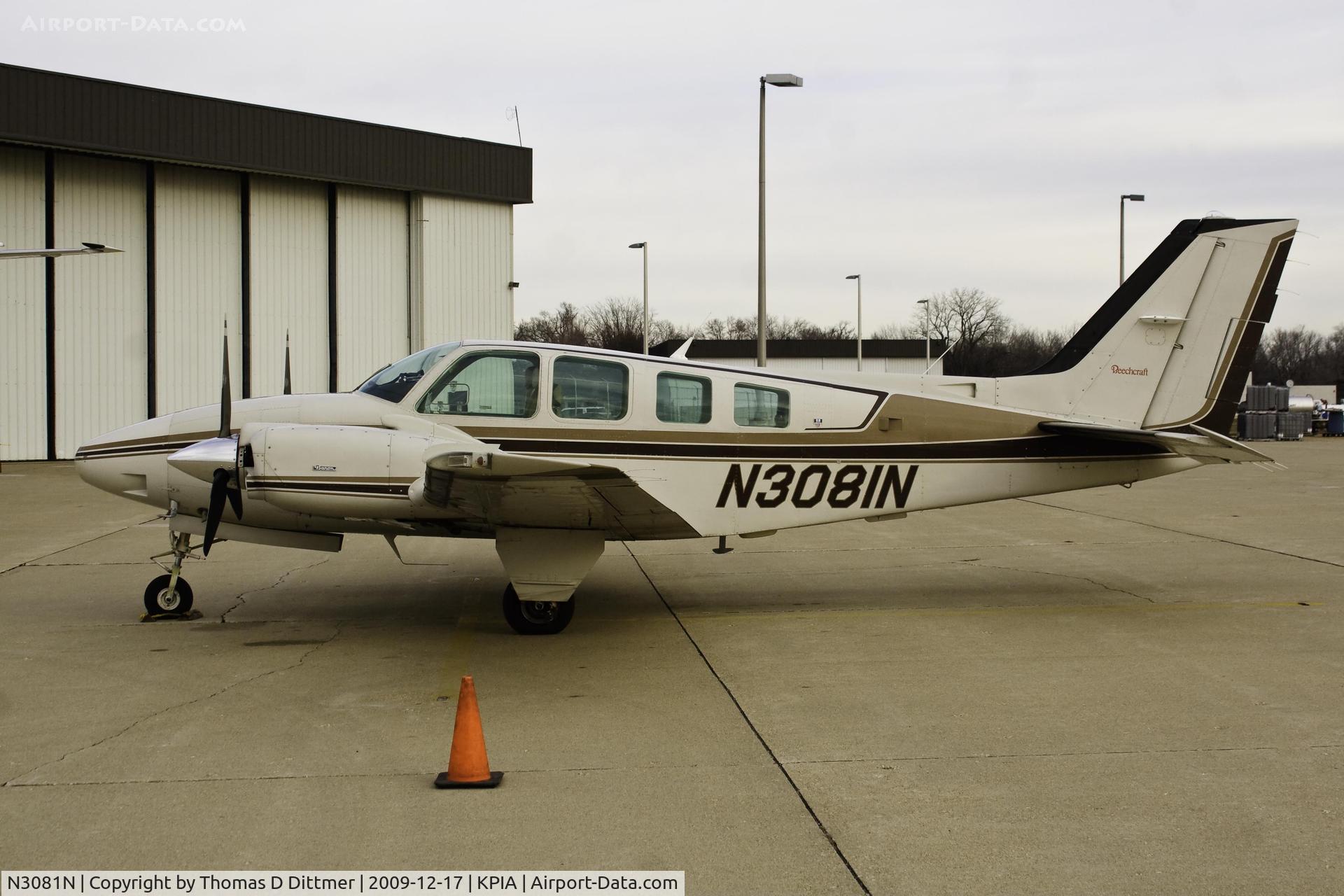 N3081N, 1987 Beech 58 Baron C/N TH-1526, N3081N