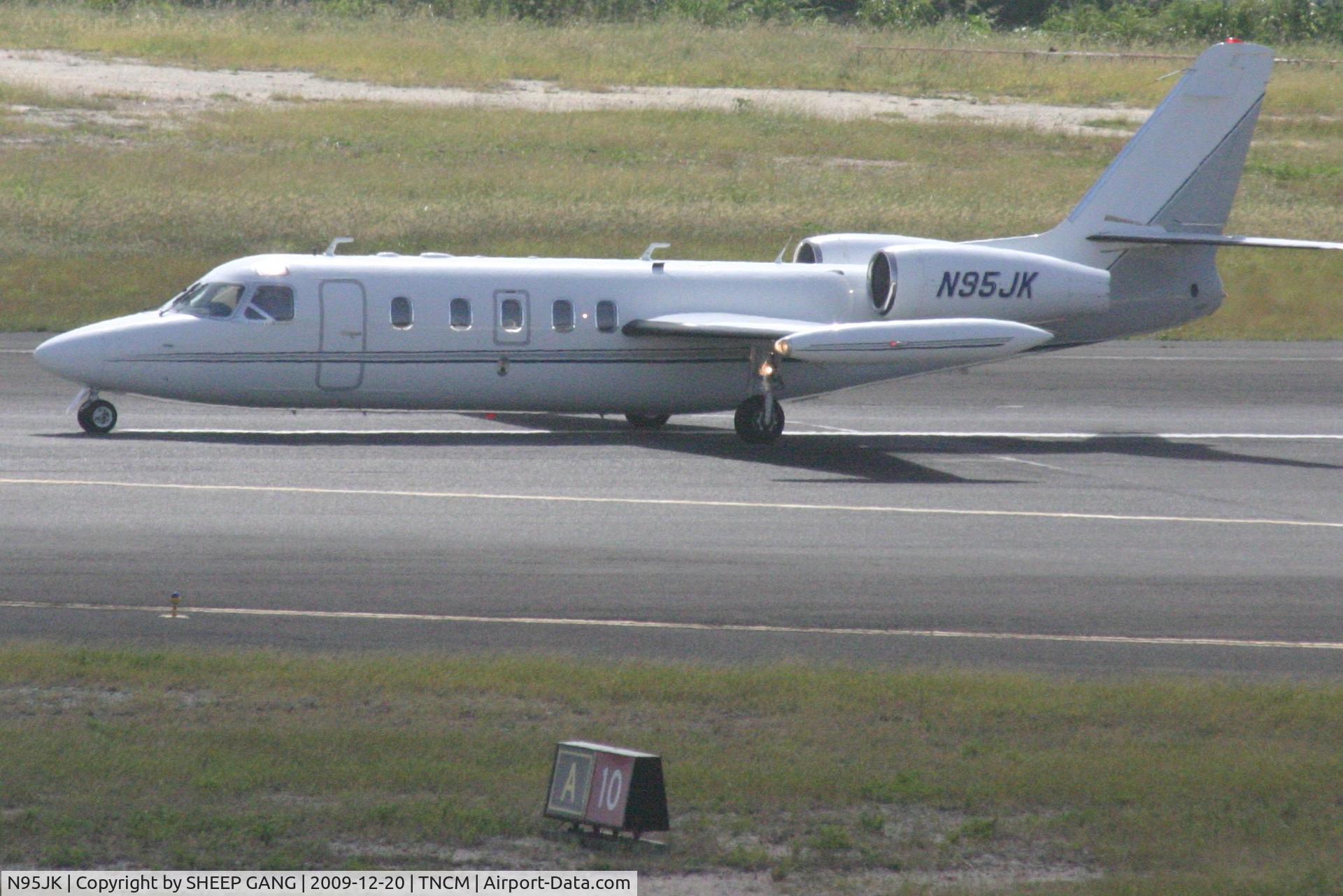 N95JK, 1980 Israel Aircraft Industries IAI-1124 Westwind C/N 283, N95JK departing on runway 10