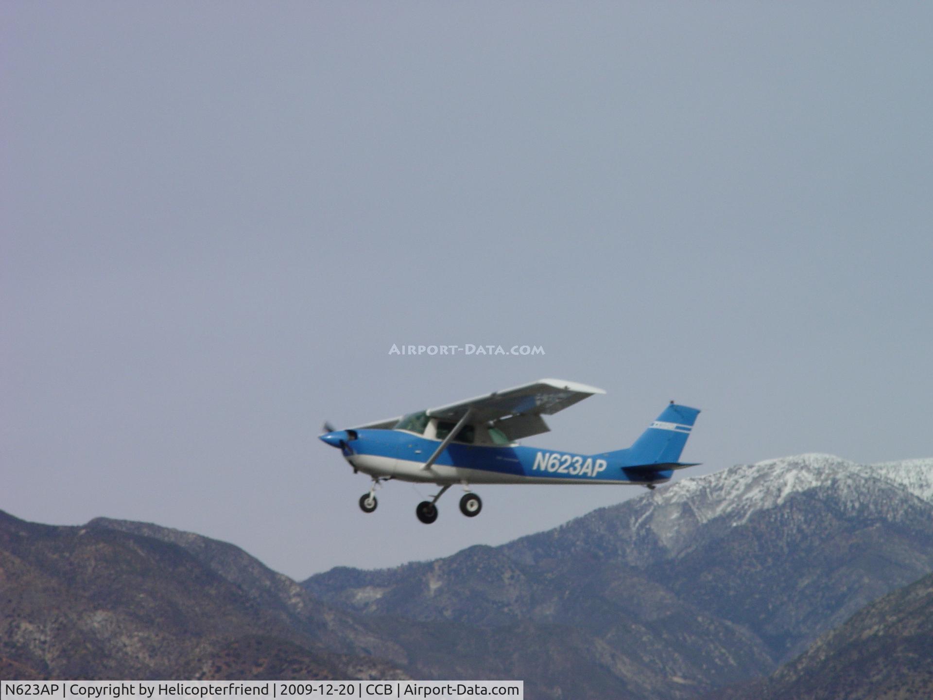 N623AP, 1969 Cessna 150J C/N 15070915, High over the threshold of runway 24