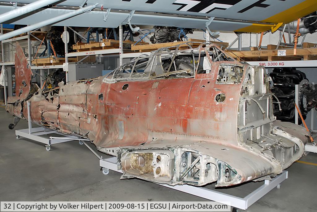 32, Mitsubishi A6M3 Model 22 Zero C/N 3685, wreck at Duxford
