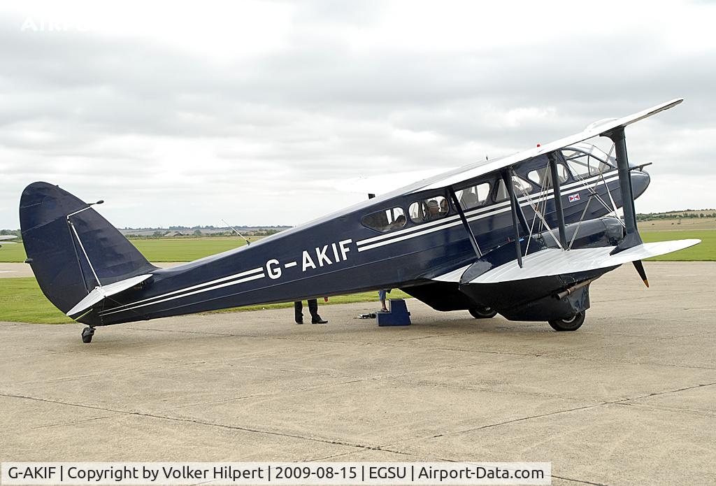 G-AKIF, 1944 De Havilland DH-89A Dominie/Dragon Rapide C/N 6838, at Duxford