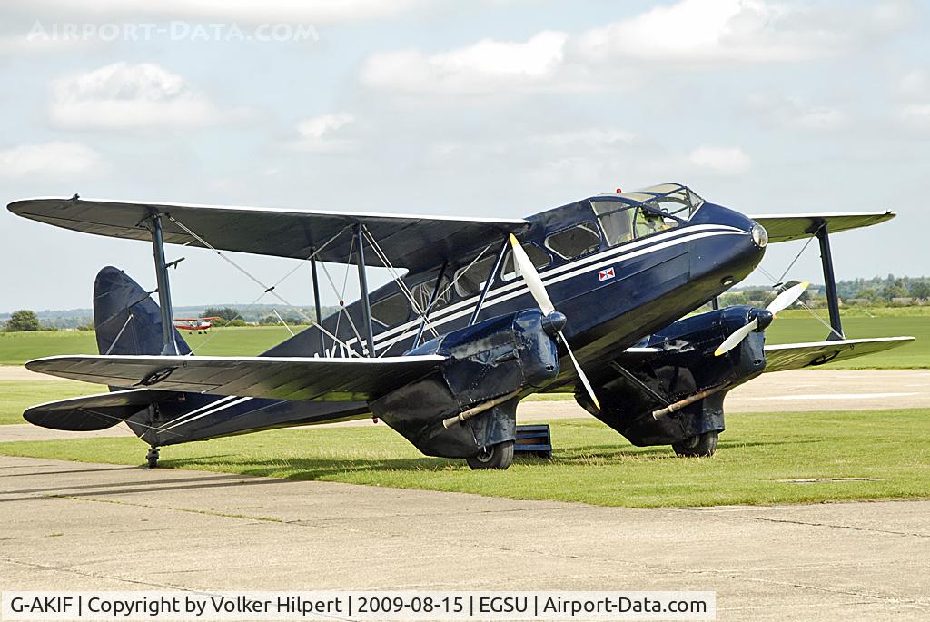 G-AKIF, 1944 De Havilland DH-89A Dominie/Dragon Rapide C/N 6838, at Duxford