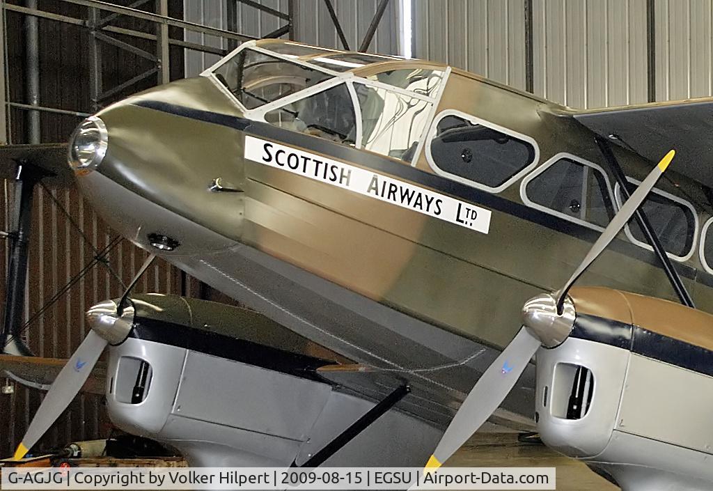 G-AGJG, 1941 De Havilland DH-89A Dominie/Dragon Rapide C/N 6517, produced at de Havilland at Hatfield as X7344