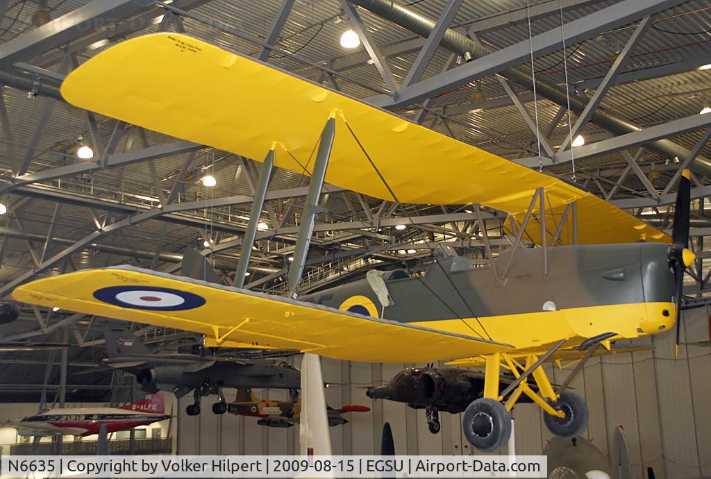 N6635, De Havilland DH-82A Tiger Moth II C/N 85858 (3939?), at Duxford