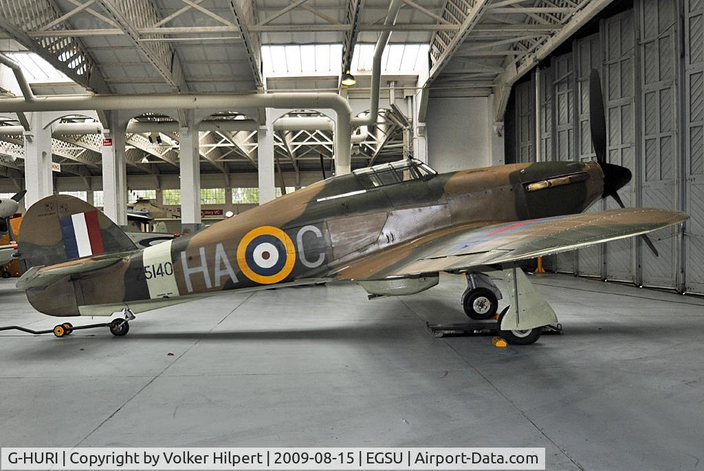 G-HURI, 1942 Hawker (CCF) Hurricane Mk12A C/N 72036, at Duxford