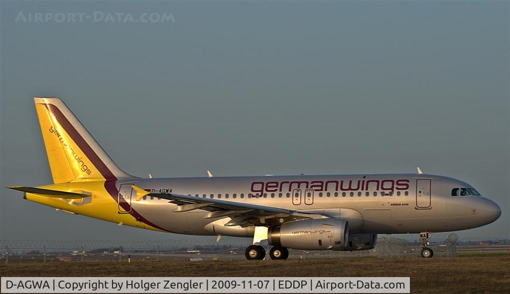D-AGWA, 2006 Airbus A319-132 C/N 2813, Taxiing in early sunlight to rwy 26