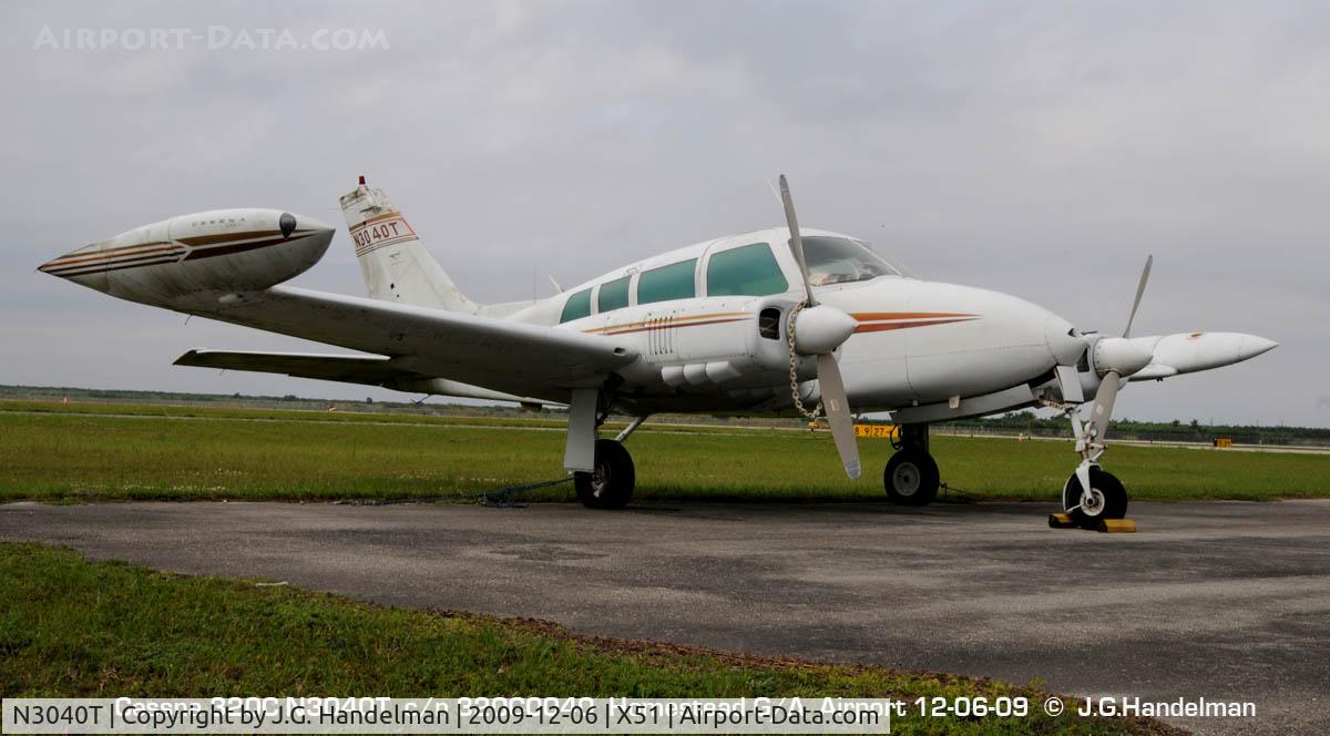 N3040T, 1964 Cessna 320C Skyknight C/N 320C0040, at Homestead Gen. Av. Airport FL