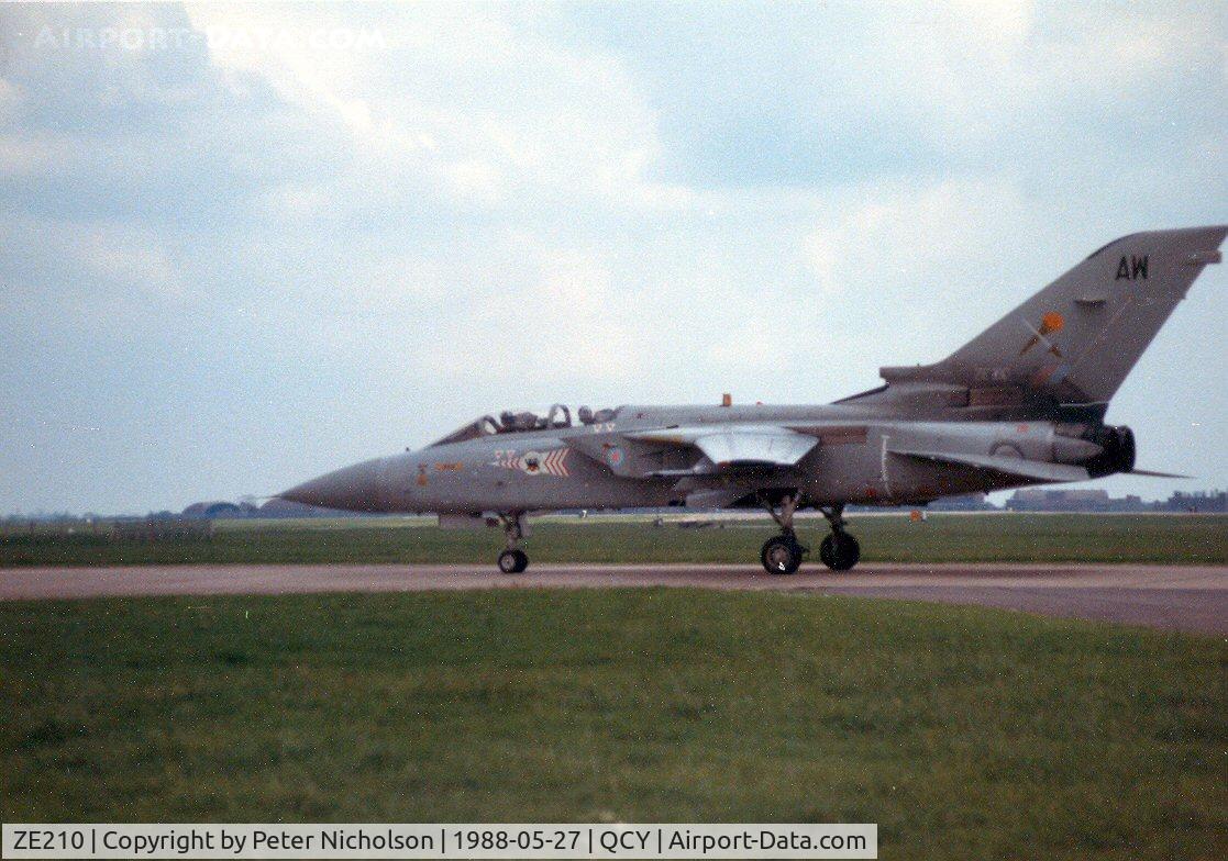 ZE210, 1987 Panavia Tornado F.3 C/N AS028/586/3262, Tornado F.3 of 229 Operational Conversion Unit at RAF Coningsby in May 1988.
