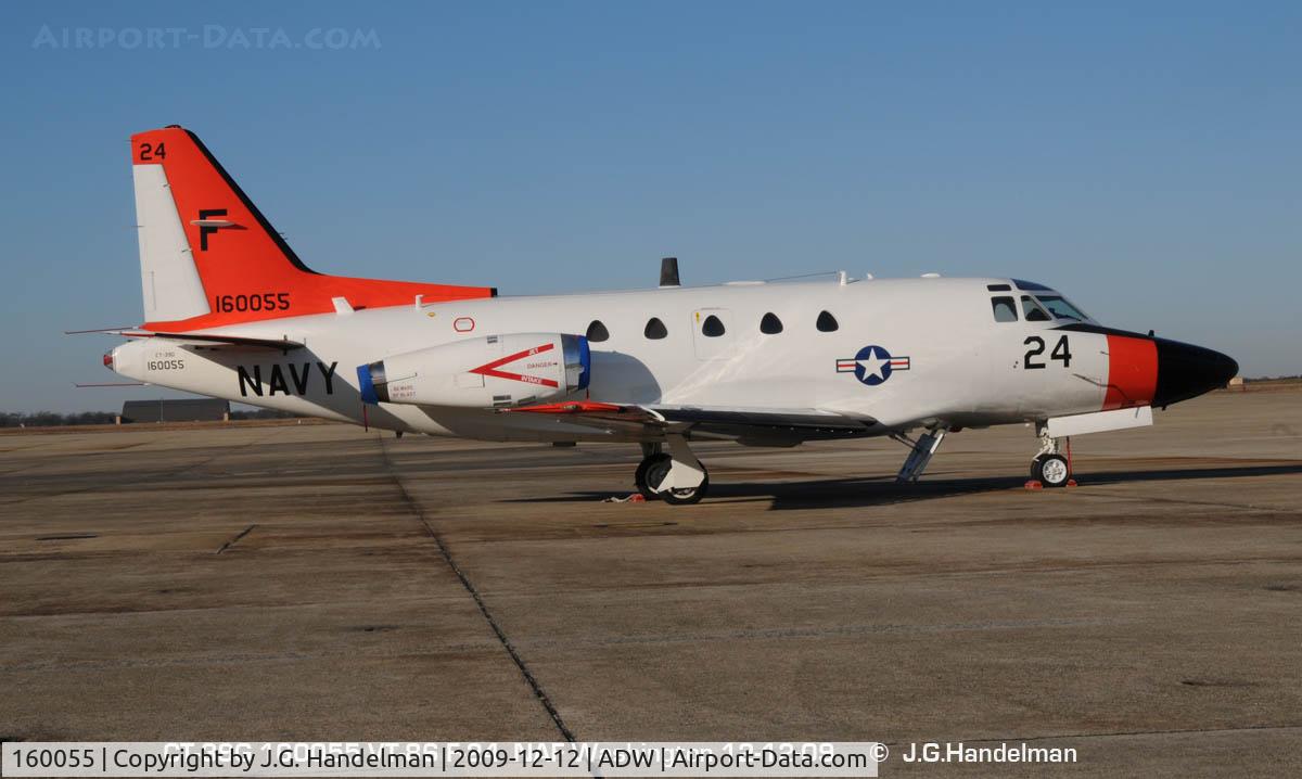 160055, North American Rockwell CT-39G Sabreliner C/N 306-106, at NAF Washington