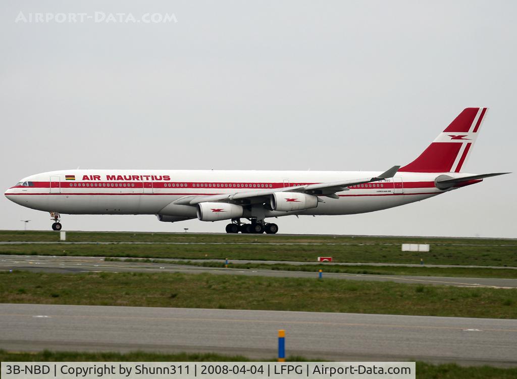 3B-NBD, 1997 Airbus A340-313 C/N 194, Arriving from flight...