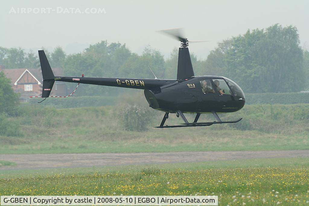 G-GBEN, 2005 Robinson R44 Raven II C/N 10743, seen @ Wolverhampton