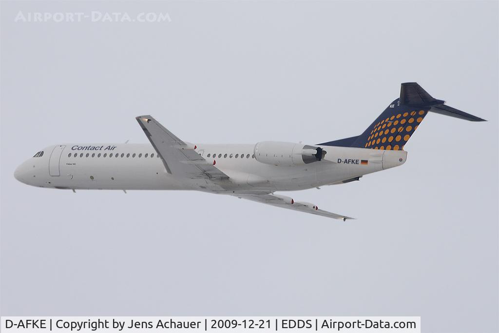 D-AFKE, 1995 Fokker 100 (F-28-0100) C/N 11505, Lufthansa (Contact Air) - Fokker 100 - Reg. D-AFKE