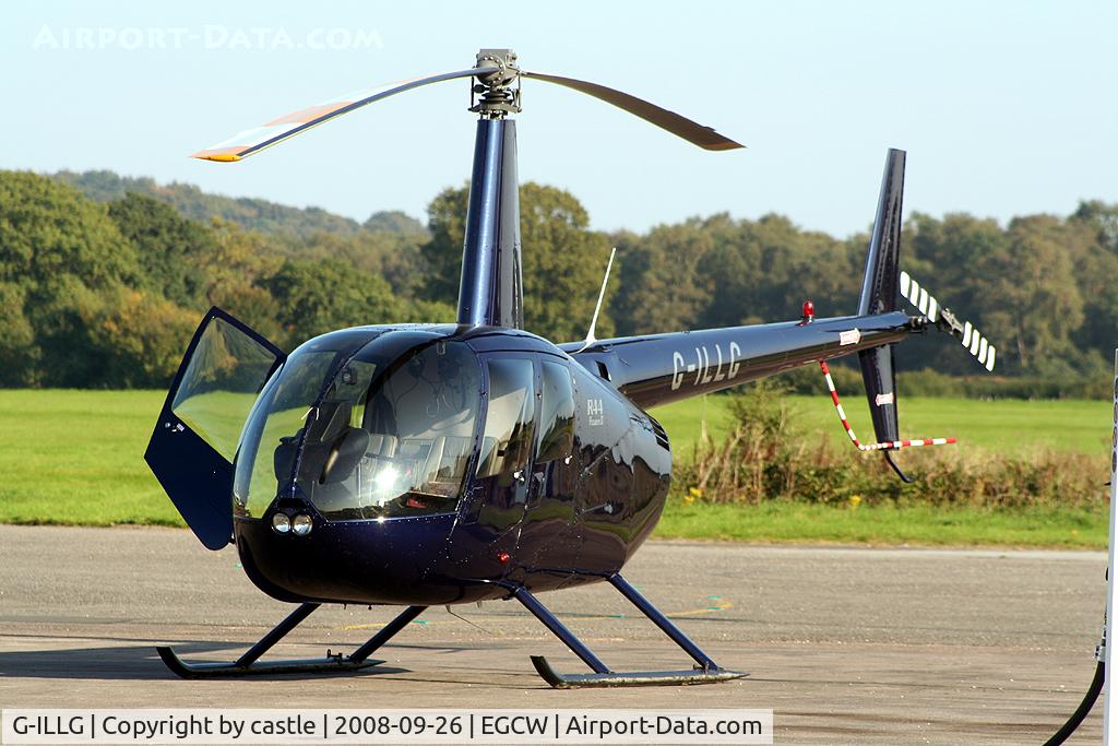 G-ILLG, 2006 Robinson R44 Raven II C/N 11416, seen @ Welshpool