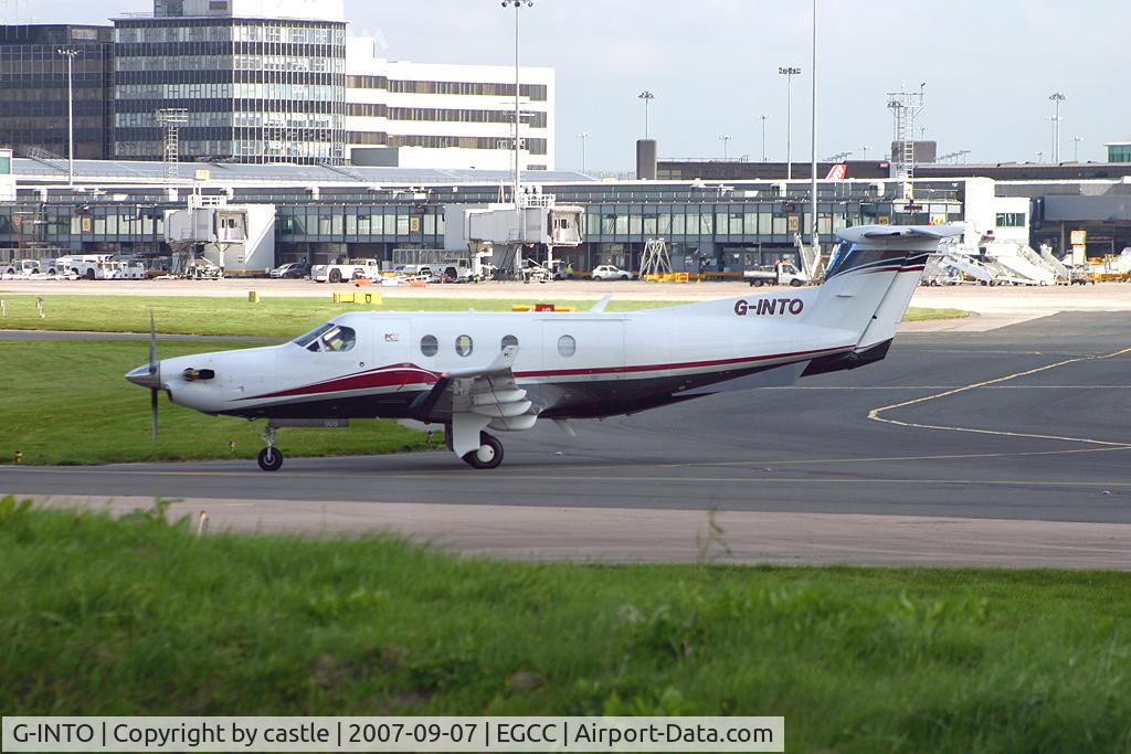 G-INTO, 2005 Pilatus PC-12/45 C/N 609, seen @ Manchester