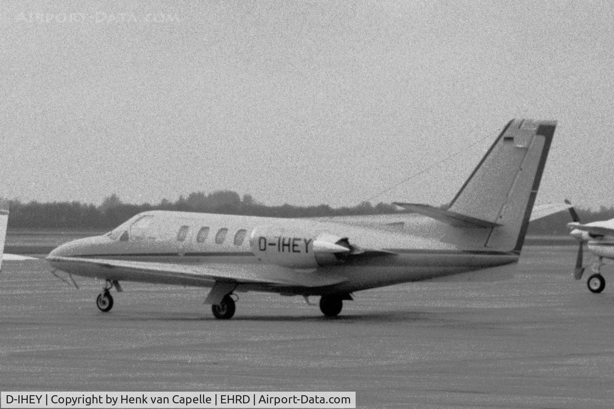 D-IHEY, 1978 Cessna 501 Citation I/SP C/N 501-0066, Cessna Citation I at Rotterdam airport (Zestienhoven). 1980