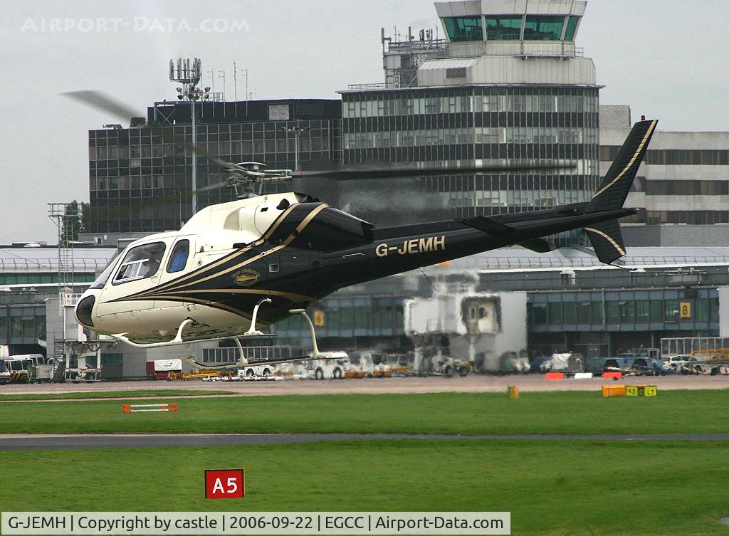 G-JEMH, 1989 Aerospatiale AS-355F-2 Ecureuil 2 C/N 5424, seen @ Manchester