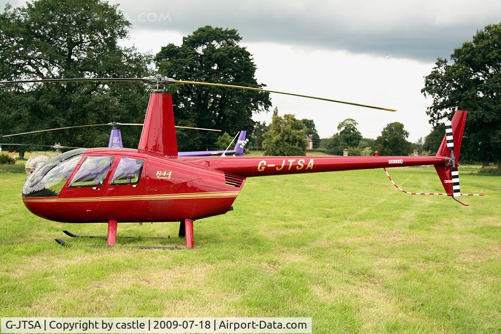 G-JTSA, 2007 Robinson R44 Raven II C/N 11659, seen @ Cholmondeley
