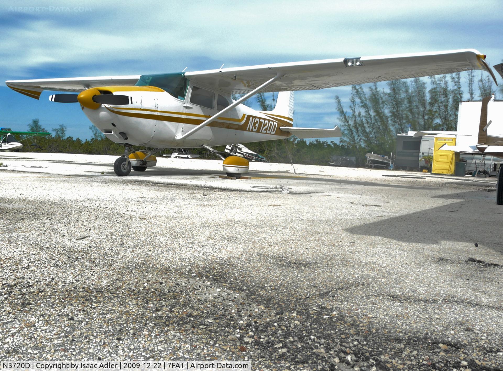 N3720D, 1957 Cessna 182A Skylane C/N 34420, HDR shot of the 182 sitting on the ramp