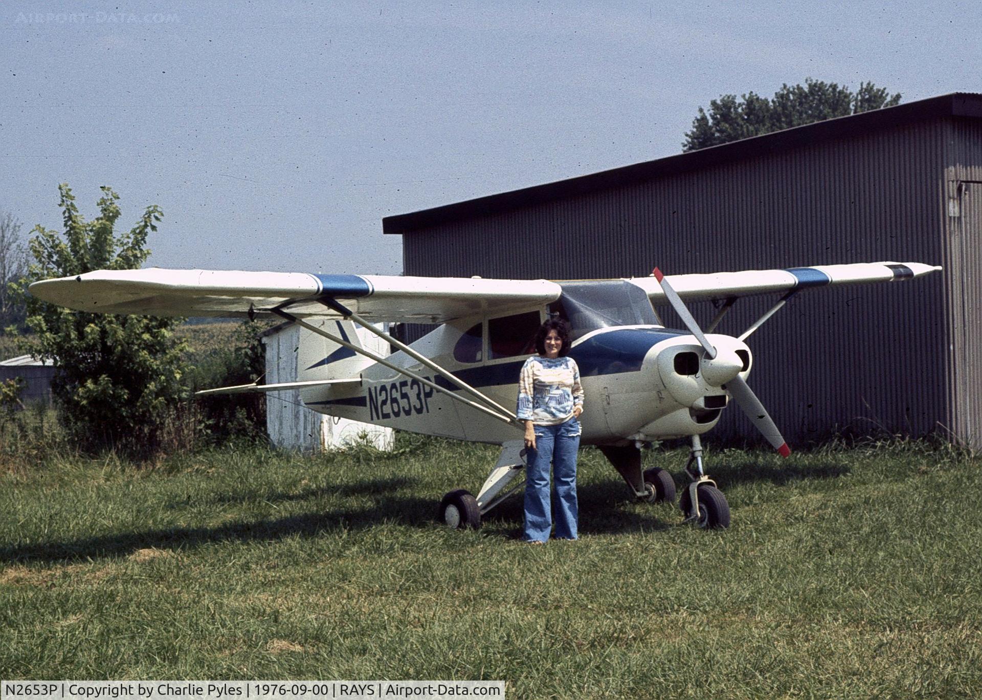 N2653P, 1955 Piper PA-22-150 C/N 22-2993, My Tri-Pacer with my pretty wife at Falmouth Kentucky Ray's Airport which is now closed. It was a short grass strip which was unique.