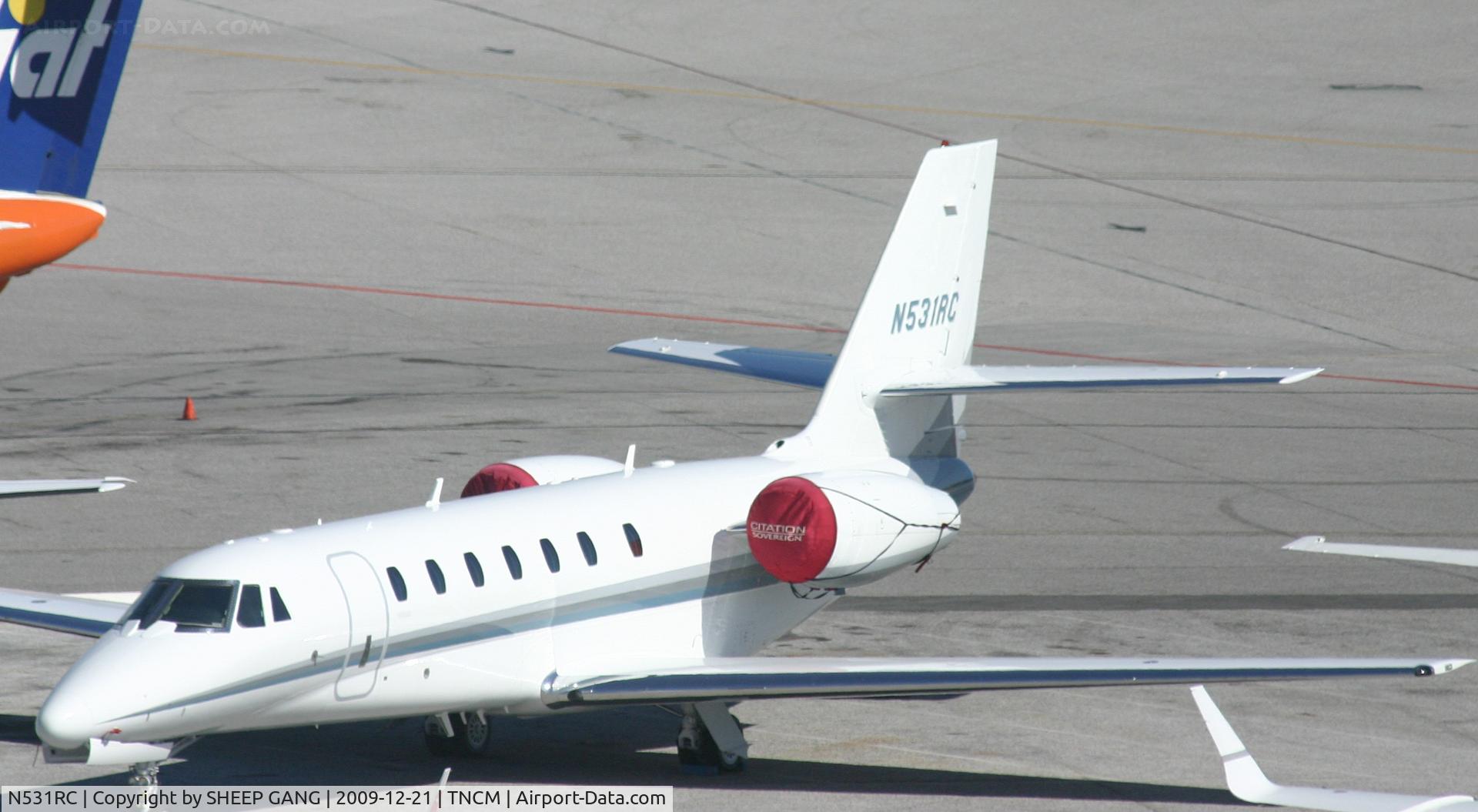 N531RC, 2006 Cessna 680 Citation Sovereign C/N 680-0107, n531rc park at the ramp